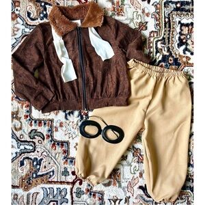 Kids Pilot Costume Amelia Earheart Historical Project Theme Size Medium